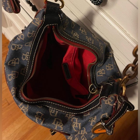 Dooney & Bourke Denim Shoulder Bag and Wallet - Picture 2 of 4